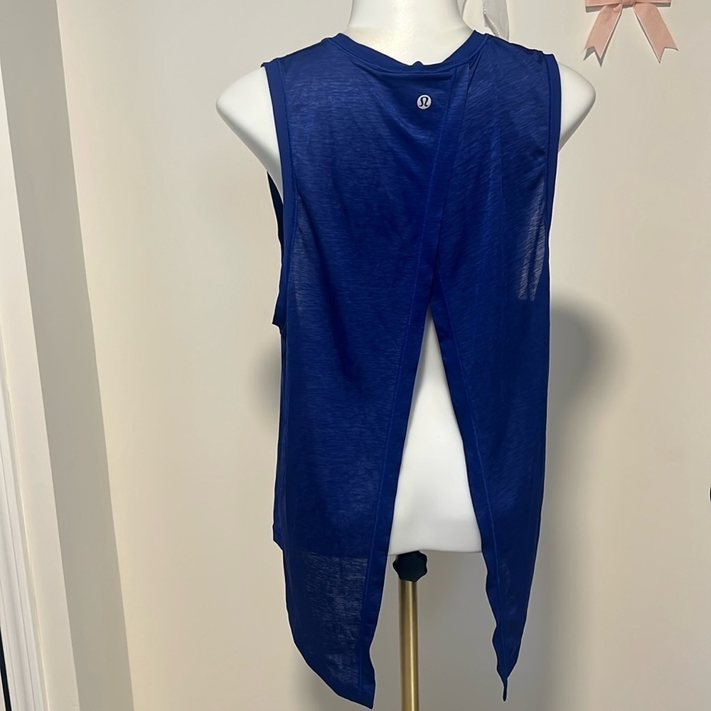 Lululemon Blue Open Tank - Picture 2 of 6